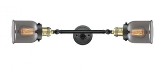 Bell - 2 Light - 5 inch - Black Antique Brass - Adjustable Bath Vanity Light (3442|208L-BAB-G53)