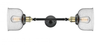Bell - 2 Light - 8 inch - Black Antique Brass - Adjustable Bath Vanity Light (3442|208L-BAB-G74)