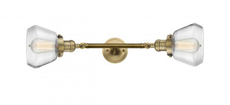Fulton - 2 Light - 7 inch - Brushed Brass - Adjustable Bath Vanity Light (3442|208L-BB-G172)