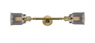 Bell - 2 Light - 5 inch - Brushed Brass - Adjustable Bath Vanity Light (3442|208L-BB-G53-LED)
