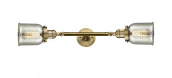 Bell - 2 Light - 5 inch - Brushed Brass - Adjustable Bath Vanity Light (3442|208L-BB-G58-LED)