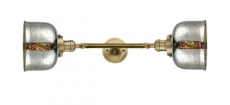 Bell - 2 Light - 8 inch - Brushed Brass - Adjustable Bath Vanity Light (3442|208L-BB-G78)