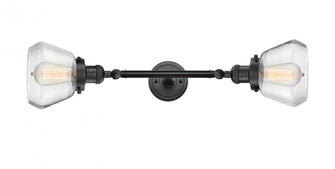 Fulton - 2 Light - 7 inch - Matte Black - Adjustable Bath Vanity Light (3442|208L-BK-G172-LED)