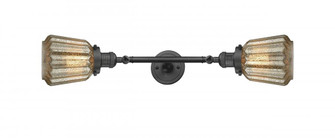 Chatham - 2 Light - 7 inch - Oil Rubbed Bronze - Adjustable Bath Vanity Light (3442|208L-OB-G146-LED)