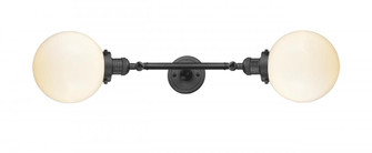 Beacon - 2 Light - 8 inch - Oil Rubbed Bronze - Adjustable Bath Vanity Light (3442|208L-OB-G201-8-LED)