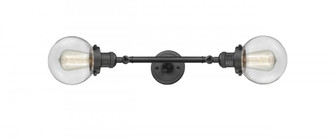 Beacon - 2 Light - 6 inch - Oil Rubbed Bronze - Adjustable Bath Vanity Light (3442|208L-OB-G202-6-LED)