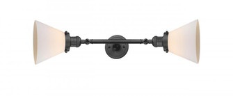 Cone - 2 Light - 8 inch - Oil Rubbed Bronze - Adjustable Bath Vanity Light (3442|208L-OB-G41)