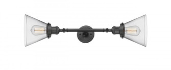 Cone - 2 Light - 8 inch - Oil Rubbed Bronze - Adjustable Bath Vanity Light (3442|208L-OB-G42)