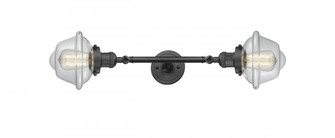 Oxford - 2 Light - 8 inch - Oil Rubbed Bronze - Adjustable Bath Vanity Light (3442|208L-OB-G532-LED)