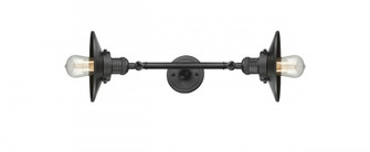 Railroad - 2 Light - 8 inch - Oil Rubbed Bronze - Adjustable Bath Vanity Light (3442|208L-OB-M5)