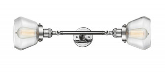 Fulton - 2 Light - 7 inch - Polished Chrome - Adjustable Bath Vanity Light (3442|208L-PC-G172)