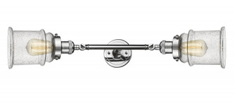 Canton - 2 Light - 6 inch - Polished Chrome - Adjustable Bath Vanity Light (3442|208L-PC-G184-LED)