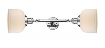 Bell - 2 Light - 8 inch - Polished Chrome - Adjustable Bath Vanity Light (3442|208L-PC-G71)