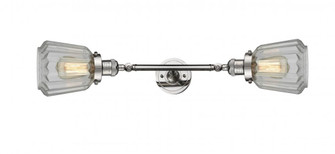 Chatham - 2 Light - 7 inch - Polished Nickel - Adjustable Bath Vanity Light (3442|208L-PN-G142-LED)