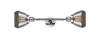 Fulton - 2 Light - 7 inch - Polished Nickel - Adjustable Bath Vanity Light (3442|208L-PN-G173)