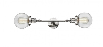 Beacon - 2 Light - 6 inch - Polished Nickel - Adjustable Bath Vanity Light (3442|208L-PN-G202-6)