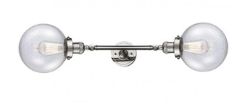 Beacon - 2 Light - 8 inch - Polished Nickel - Adjustable Bath Vanity Light (3442|208L-PN-G204-8-LED)