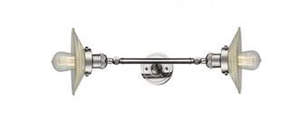 Halophane - 2 Light - 9 inch - Polished Nickel - Adjustable Bath Vanity Light (3442|208L-PN-G2-LED)
