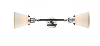 Cone - 2 Light - 6 inch - Polished Nickel - Adjustable Bath Vanity Light (3442|208L-PN-G61)