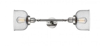 Bell - 2 Light - 8 inch - Polished Nickel - Adjustable Bath Vanity Light (3442|208L-PN-G74-LED)