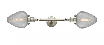Geneseo - 2 Light - 7 inch - Brushed Satin Nickel - Adjustable Bath Vanity Light (3442|208L-SN-G165)