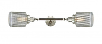 Stanton - 2 Light - 6 inch - Brushed Satin Nickel - Adjustable Bath Vanity Light (3442|208L-SN-G262-LED)
