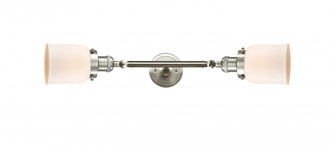 Bell - 2 Light - 5 inch - Brushed Satin Nickel - Adjustable Bath Vanity Light (3442|208L-SN-G51-LED)
