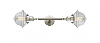 Oxford - 2 Light - 8 inch - Brushed Satin Nickel - Adjustable Bath Vanity Light (3442|208L-SN-G532)