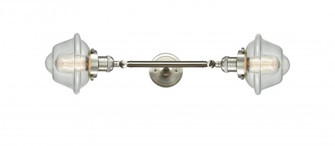 Oxford - 2 Light - 8 inch - Brushed Satin Nickel - Adjustable Bath Vanity Light (3442|208L-SN-G534)