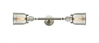 Bell - 2 Light - 5 inch - Brushed Satin Nickel - Adjustable Bath Vanity Light (3442|208L-SN-G58-LED)