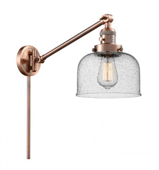 Bell - 1 Light - 8 inch - Antique Copper -Adjustable Swing Arm (3442|237-AC-G74)