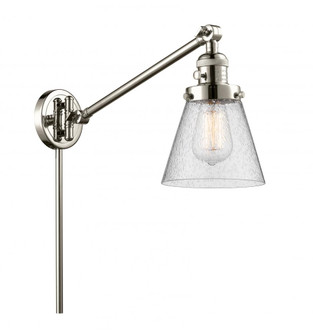 Cone - 1 Light - 8 inch - Polished Nickel -Adjustable Swing Arm (3442|237-PN-G64)
