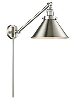 Briarcliff - 1 Light - 10 inch - Brushed Satin Nickel -Adjustable Swing Arm (3442|237-SN-M10-SN)