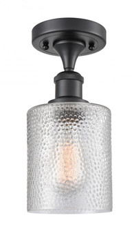 Cobbleskill - 1 Light - 5 inch - Matte Black - Semi-Flush Mount (3442|516-1C-BK-G112-LED)