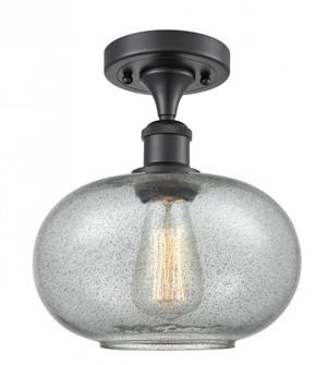 Gorham - 1 Light - 10 inch - Matte Black - Semi-Flush Mount (3442|516-1C-BK-G247-LED)