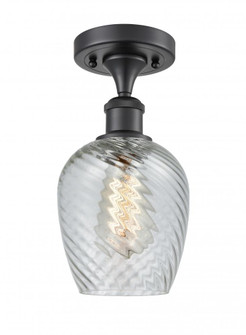 Salina - 1 Light - 6 inch - Matte Black - Semi-Flush Mount (3442|516-1C-BK-G292)