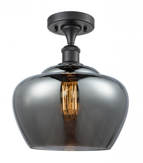 Fenton - 1 Light - 11 inch - Matte Black - Semi-Flush Mount (3442|516-1C-BK-G93-L)