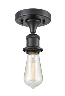 Bare Bulb - 1 Light - 5 inch - Matte Black - Semi-Flush Mount (3442|516-1C-BK-LED)