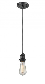 Bare Bulb - 1 Light - 5 inch - Matte Black - Cord hung - Mini Pendant (3442|516-1P-BK)