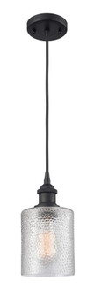 Cobbleskill - 1 Light - 5 inch - Matte Black - Cord hung - Mini Pendant (3442|516-1P-BK-G112-LED)