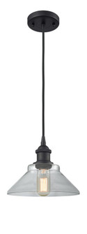 Orwell - 1 Light - 8 inch - Matte Black - Cord hung - Mini Pendant (3442|516-1P-BK-G132)