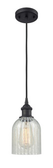 Caledonia - 1 Light - 5 inch - Matte Black - Cord hung - Mini Pendant (3442|516-1P-BK-G2511)