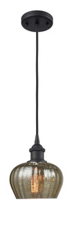 Fenton - 1 Light - 7 inch - Matte Black - Cord hung - Mini Pendant (3442|516-1P-BK-G96)