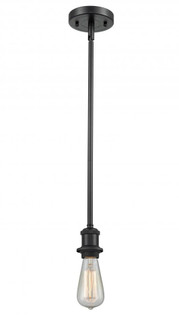 Bare Bulb - 1 Light - 5 inch - Matte Black - Mini Pendant (3442|516-1S-BK)