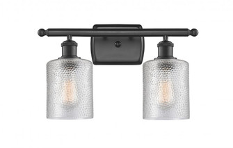 Cobbleskill - 2 Light - 15 inch - Matte Black - Bath Vanity Light (3442|516-2W-BK-G112-LED)