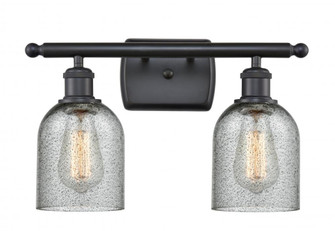 Caledonia - 2 Light - 15 inch - Matte Black - Bath Vanity Light (3442|516-2W-BK-G257)