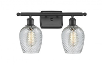 Salina - 2 Light - 16 inch - Matte Black - Bath Vanity Light (3442|516-2W-BK-G292-LED)