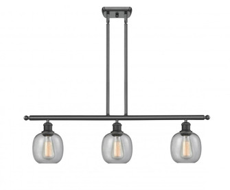Belfast - 3 Light - 36 inch - Matte Black - Stem hung - Island Light (3442|516-3I-BK-G104)