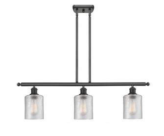 Cobbleskill - 3 Light - 36 inch - Matte Black - Stem hung - Island Light (3442|516-3I-BK-G112)