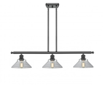 Orwell - 3 Light - 36 inch - Matte Black - Stem hung - Island Light (3442|516-3I-BK-G132)